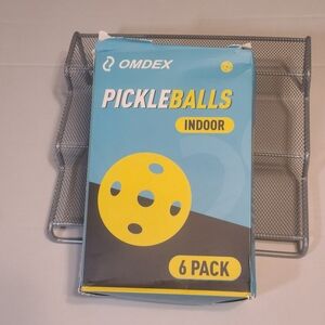 Omdex Vibrant Yellow Indoor Pickleballs 6 Pack NIB